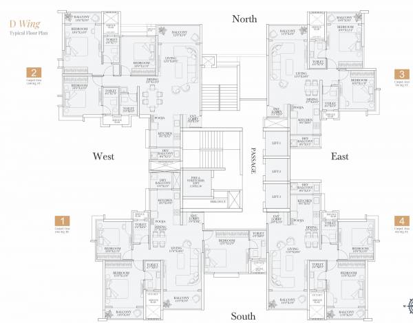  infinity-avana D Wing Cluster Plan