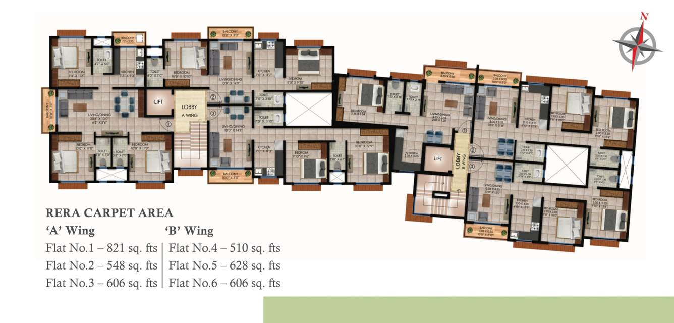  paramount A Wing Cluster Plan