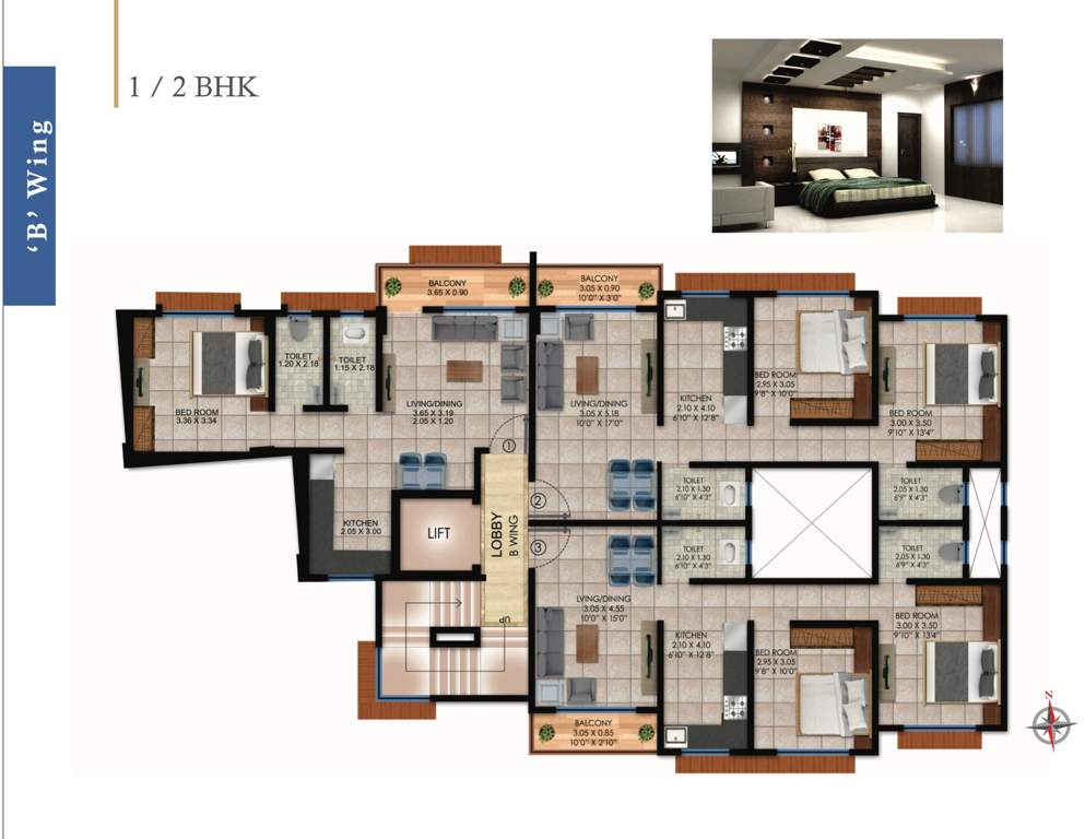  paramount A Wing Cluster Plan