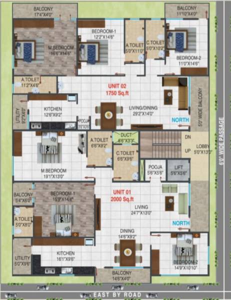  enclave SLV Enclave Cluster Plan from 1st to 5th Floor