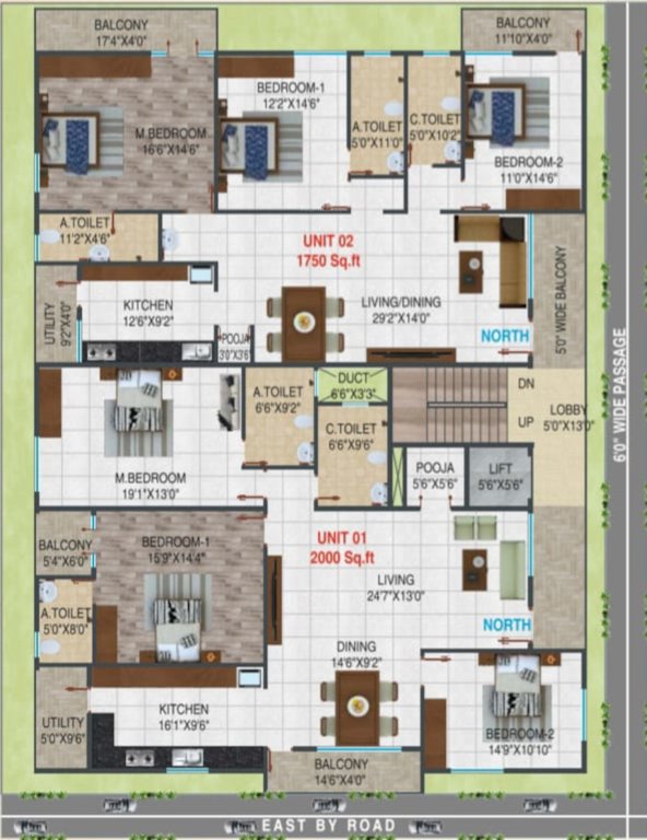  enclave SLV Enclave Cluster Plan from 1st to 5th Floor