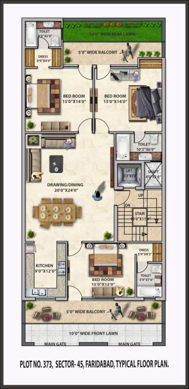  luxury floors Luxury Floors Cluster Plan from 1st to 4th Floor