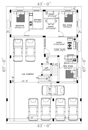  thirumala-flats Thirumala Flats Cluster Plan For Ground Floor
