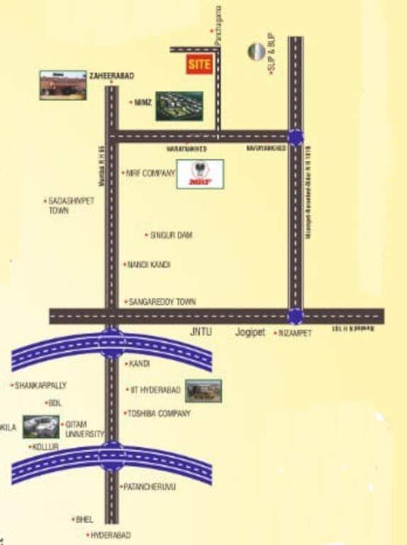  swarna boomi the plam valley Location Plan