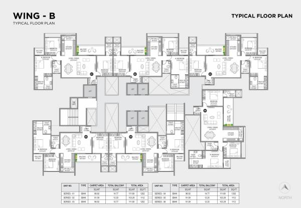 Wing B Cluster Plan city-one-vezdaa Wing B Cluster Plan
