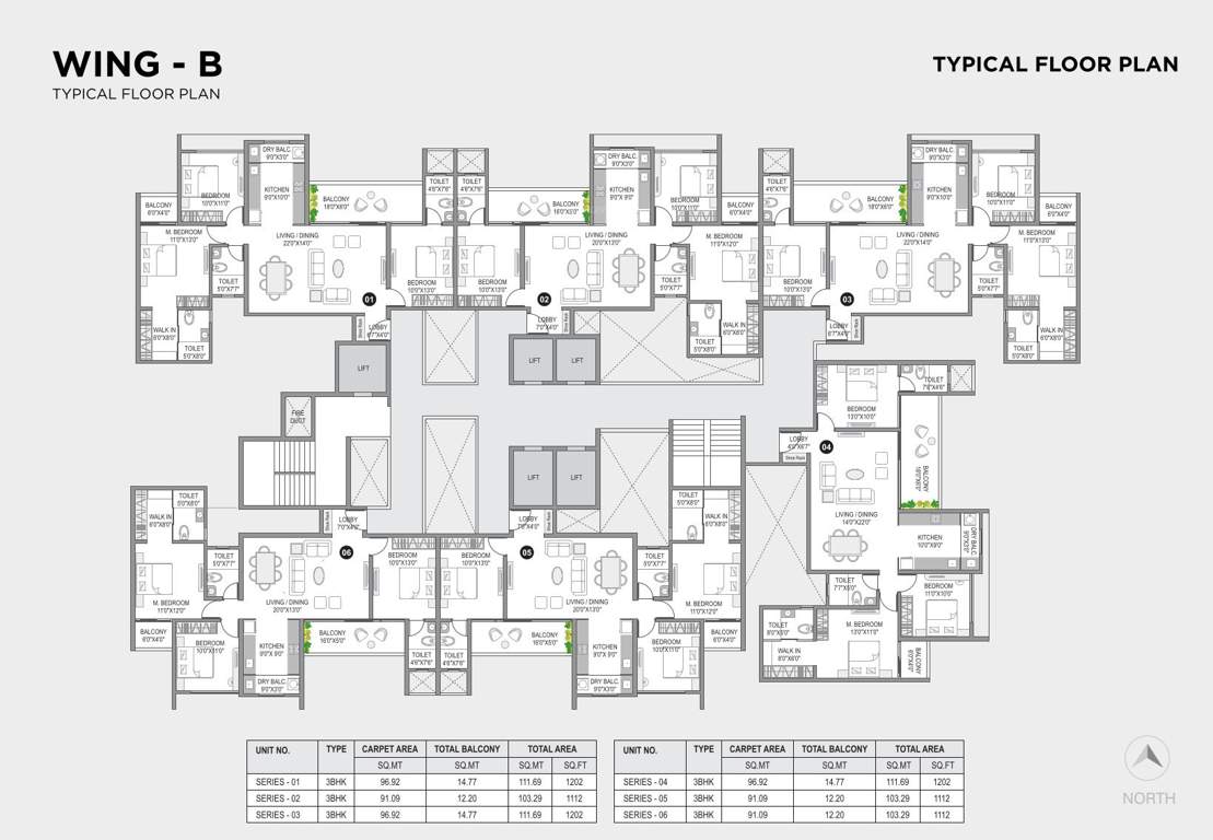  city one vezdaa Wing B Cluster Plan