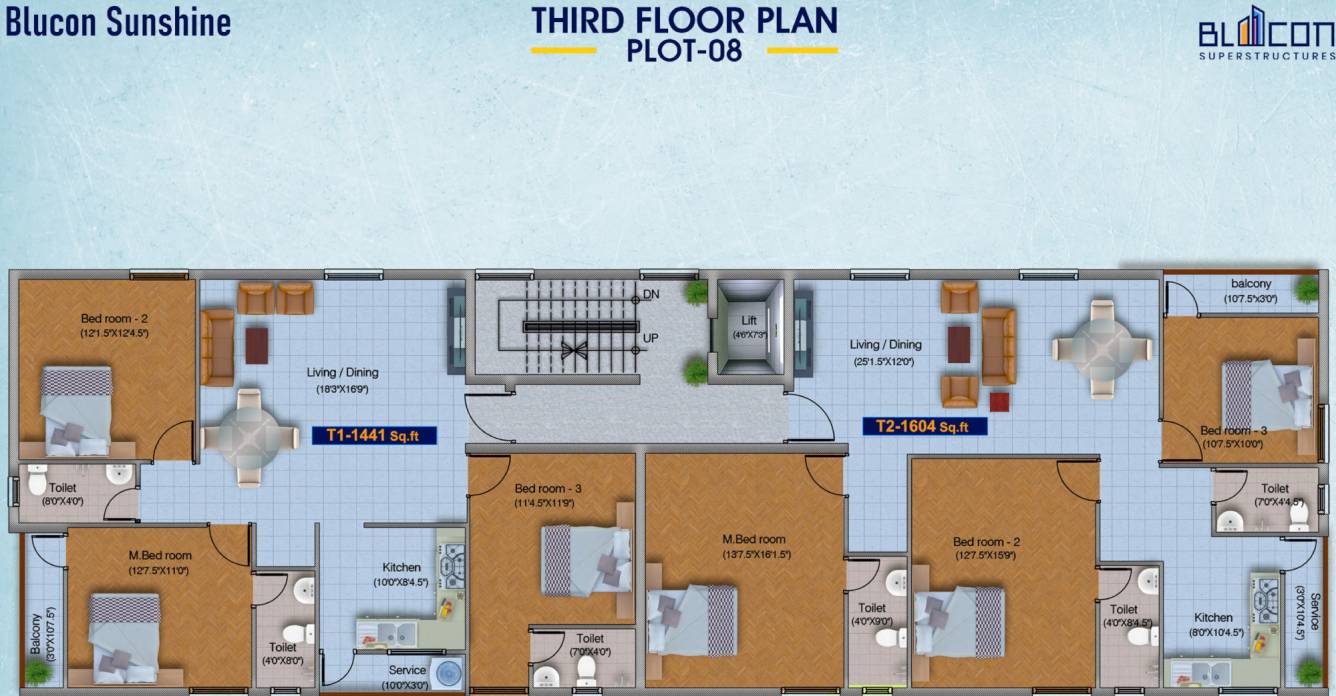  sunshine Block 8 Cluster Plan for 3rd Floor
