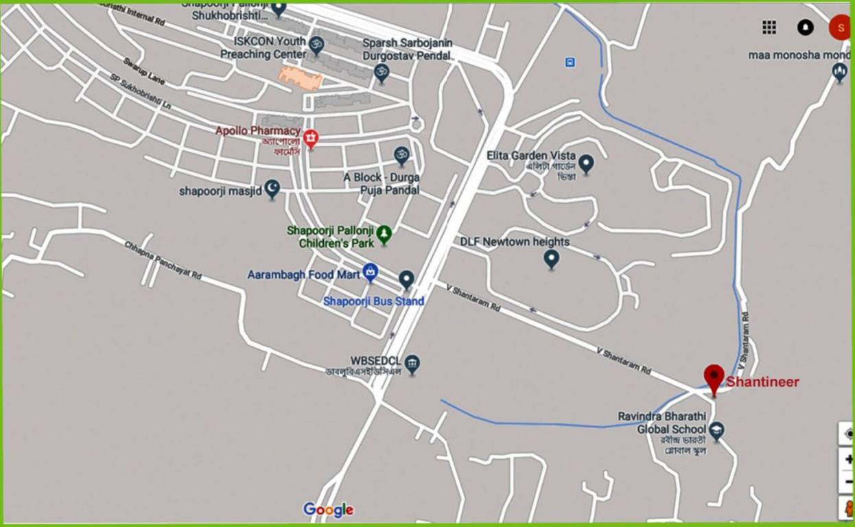  shantineer bungalow Location Plan