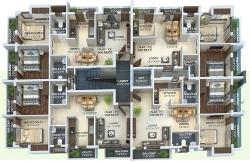  grandeur Maliban Grandeur Cluster Plan for 1st Floor
