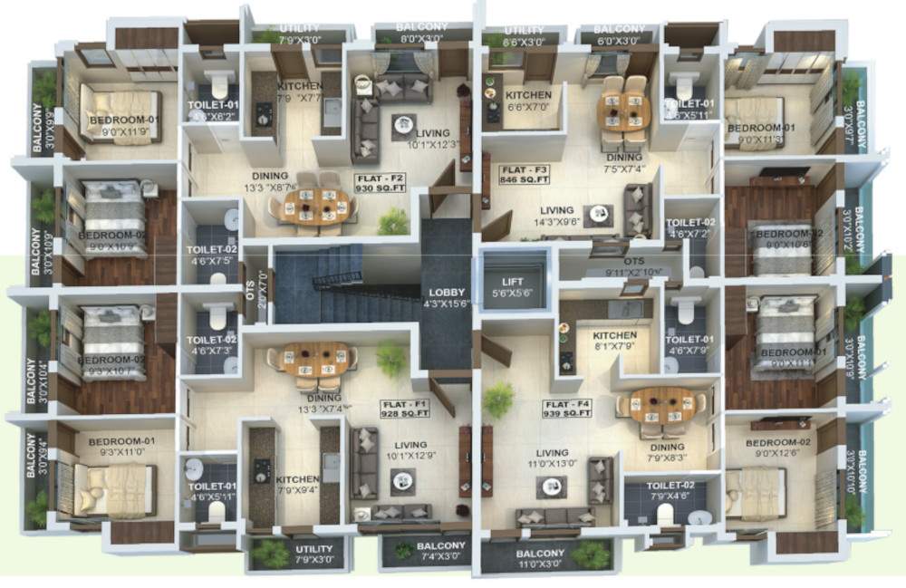  grandeur Maliban Grandeur Cluster Plan for 1st Floor