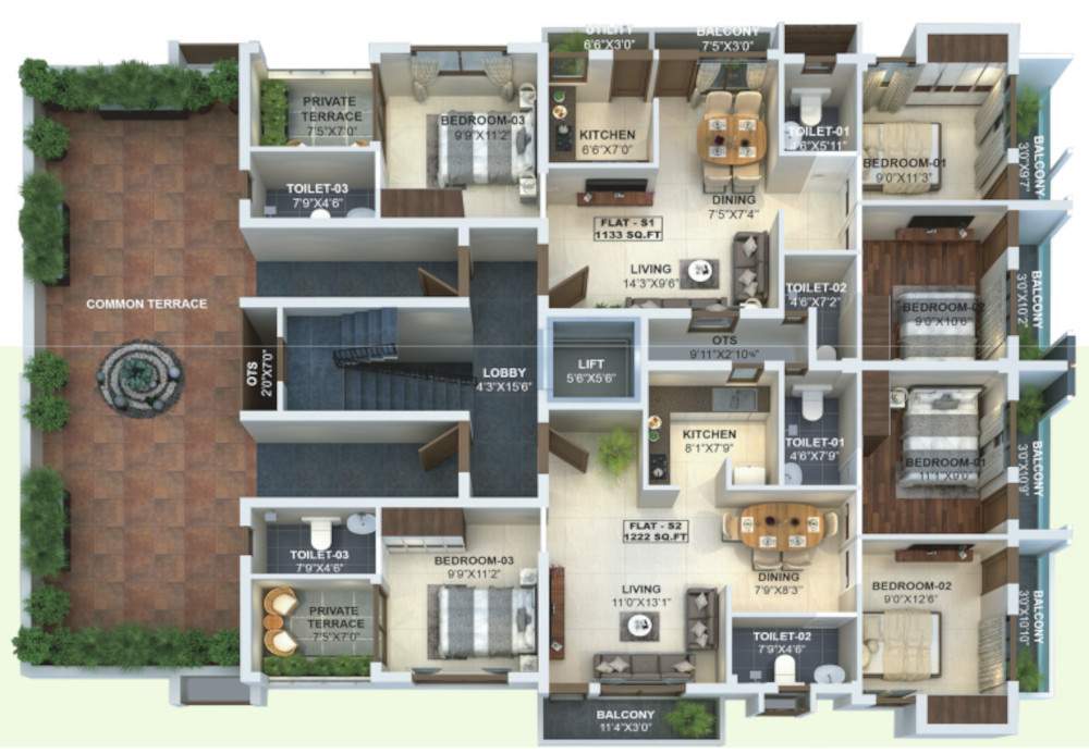  grandeur Maliban Grandeur Cluster Plan for 2nd Floor