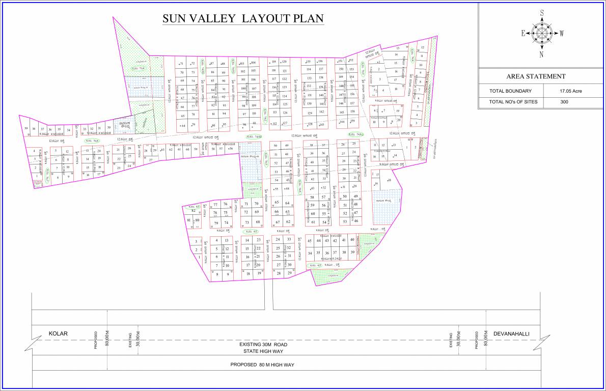  sun valley Layout Plan