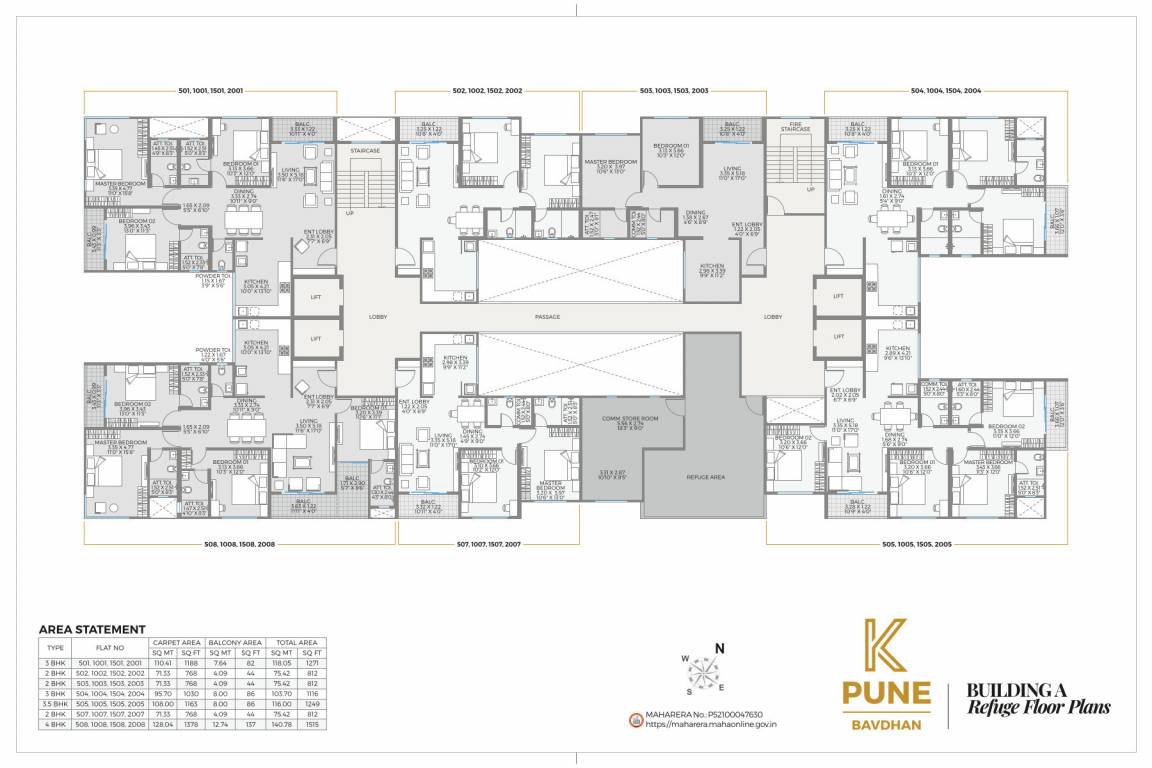  k pune building a b Building A Cluster Plan