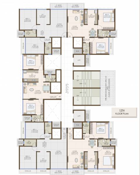  eleanor Eleanor Cluster Plan For 12th Floor