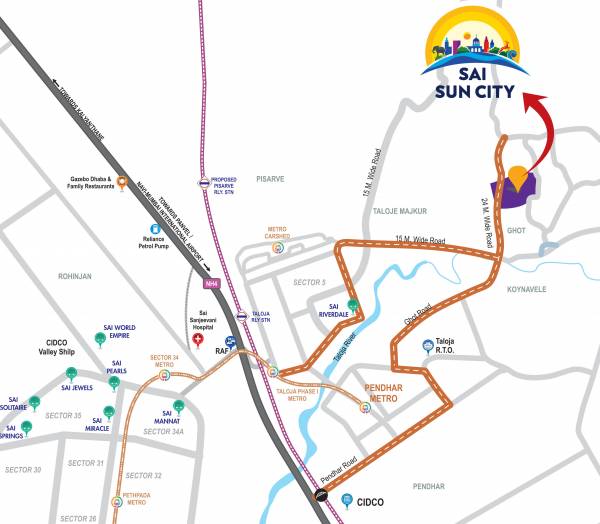  sai-suncity-phase-3 Location Plan