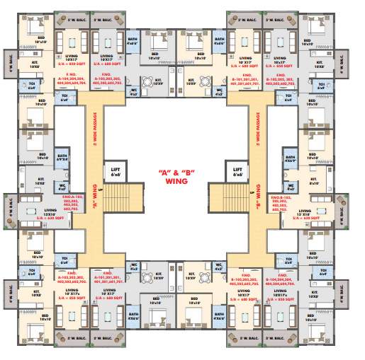  samruddhi vihar A Wing Cluster Plan