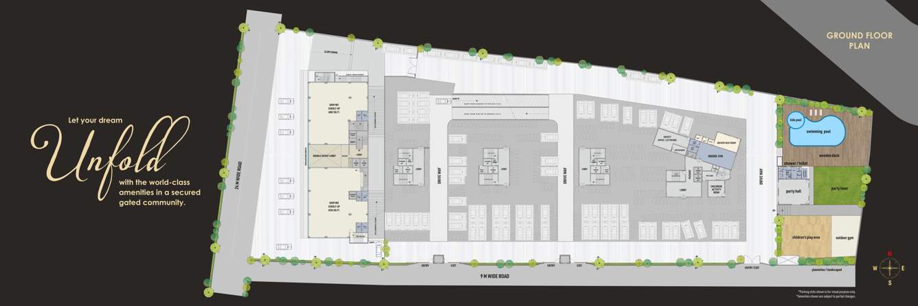  officers enclave Officers Enclave Cluster Plan for ground Floor