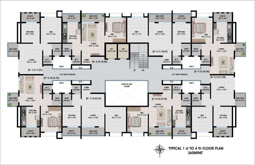  blossom A Wing Cluster Plan