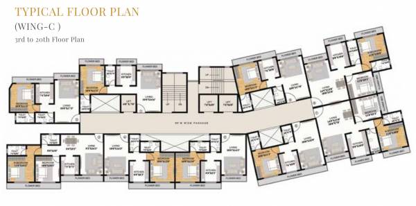  lifestyle Wing C Cluster Plan from 3rd to 20th Floor