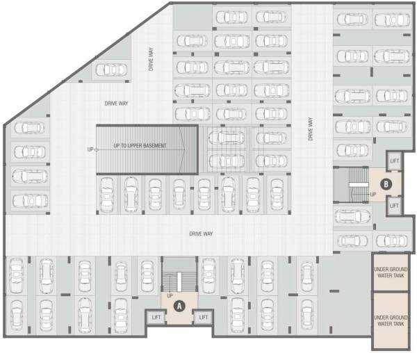 A And B Cluster Plan For Lower Basement 55 A And B Cluster Plan For Lower Basement