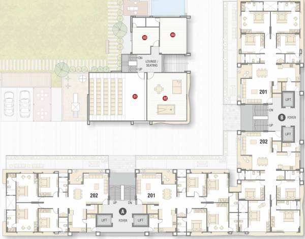 A And B Cluster Plan From 2nd To 14th Floor 55 A And B Cluster Plan From 2nd To 14th Floor