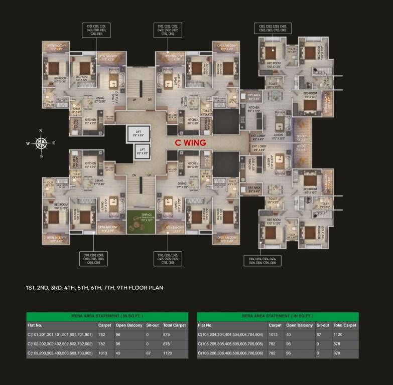  ved laurels C Building Cluster Plan