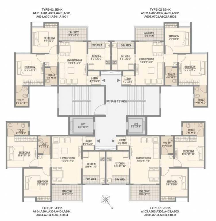  prime land 1st, 2nd, 3rd, 4th, 5th, 6th, 7th, 9th & 10th Cluster Plan For Block A