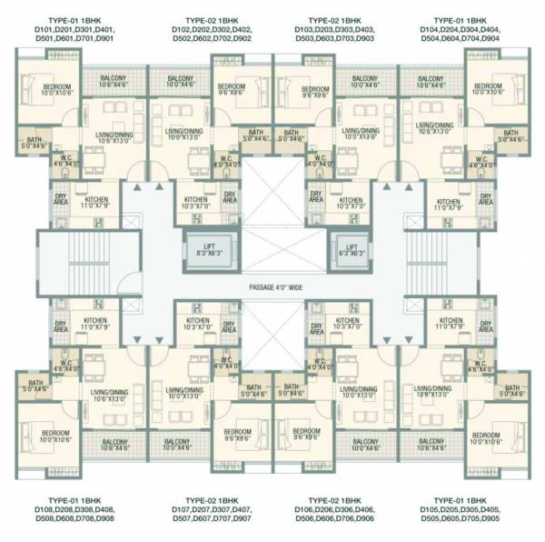 prime-land 1st, 2nd, 3rd, 4th, 5th, 6th, 7th & 9th Cluster Plan For Block D