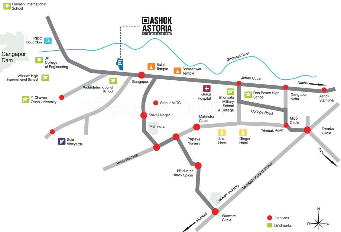 serenity at ashok astoria Location Plan