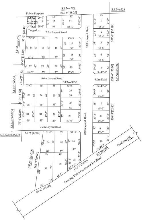  kcp garden phase 3 Layout Plan