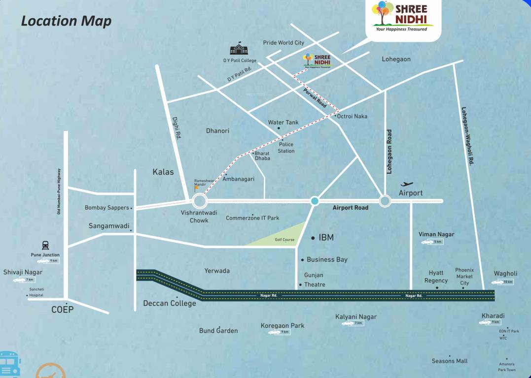  shree nidhi phase 2 wing b Location Plan