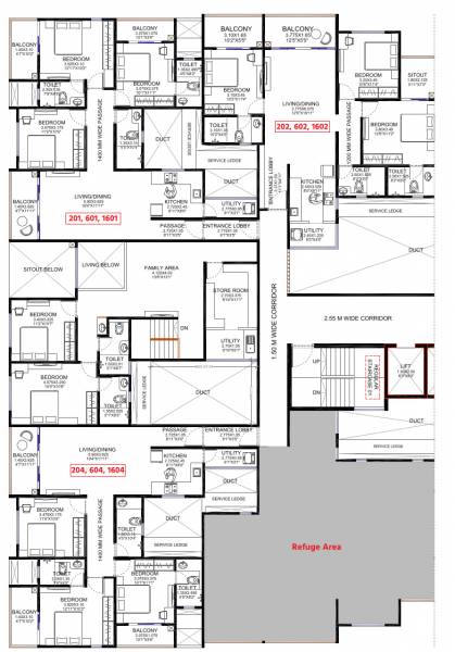  midori-tower-phase-4 Wing G Cluster Plan