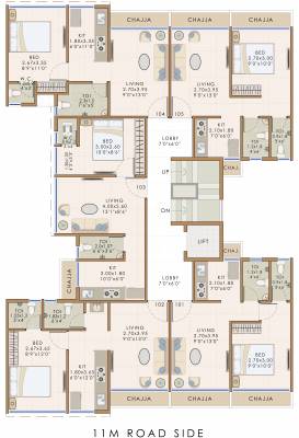 sri Sri Cluster Plan for 1st Floor