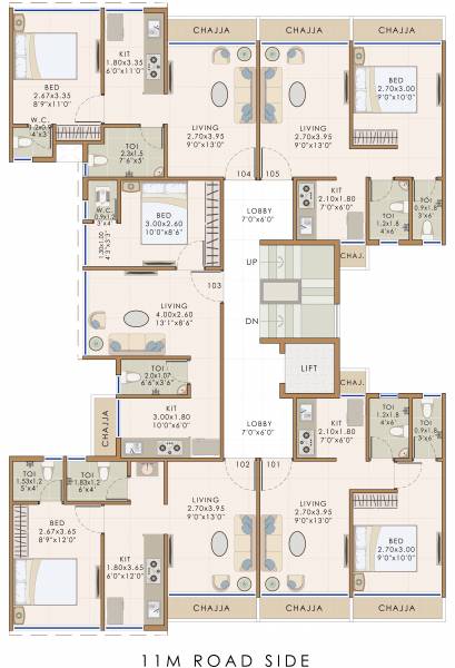  sri Sri Cluster Plan for 1st Floor