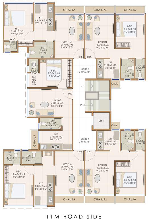  sri Sri Cluster Plan for 1st Floor