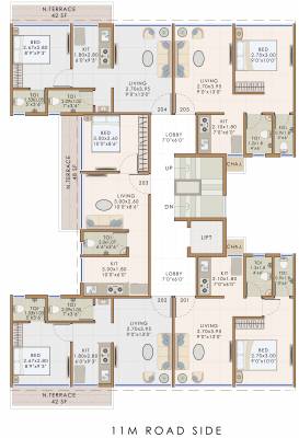  sri Sri Cluster Plan for 2nd Floor