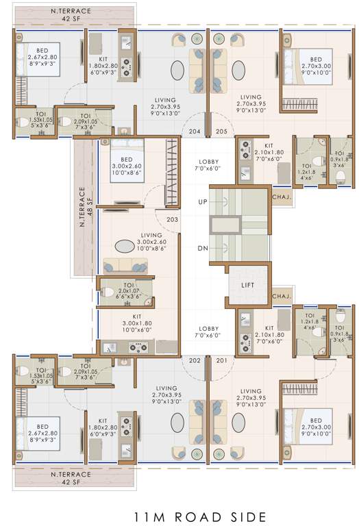  sri Sri Cluster Plan for 2nd Floor