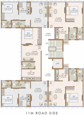  sri Sri Cluster Plan from 3rd to 4th Floor