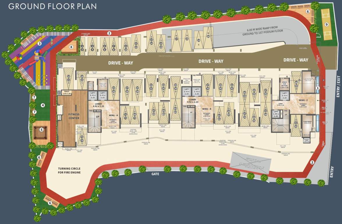  shanti kishan chs ltd Shanti Kishan Chs Ltd A, B, C Wing Ground Floor Cluster Plan