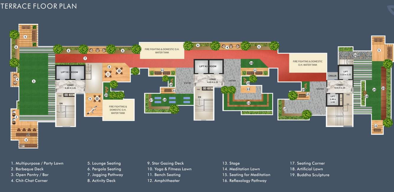  shanti kishan chs ltd Shanti Kishan Chs Ltd A, B, C Wing Terrace Cluster Plan