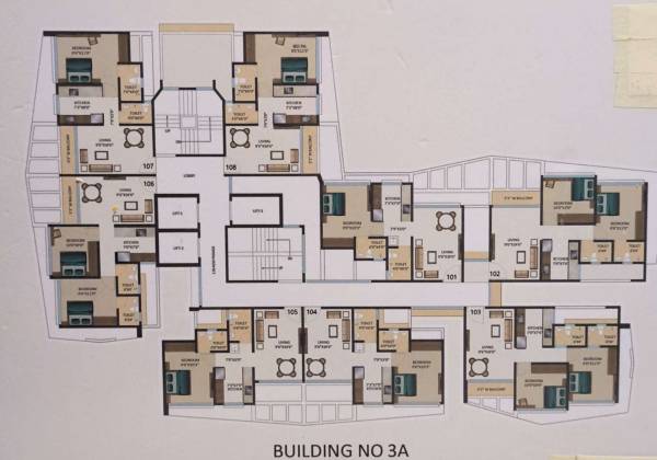  pearl-gardens Building 3 Wing A Cluster Plan