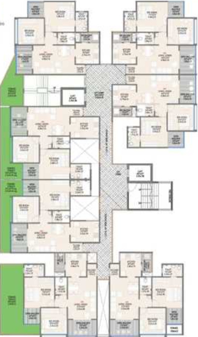  meriton towers A Building Cluster Plan For 2nd Floor