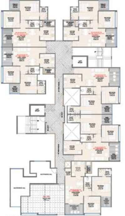  meriton towers C Building Cluster Plan From 8th To 13th Floor