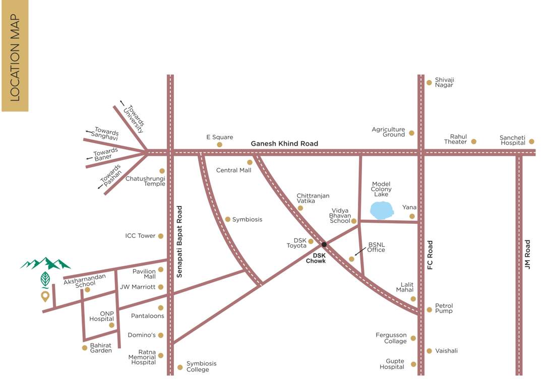  mountain view cooprative housing society Location Plan