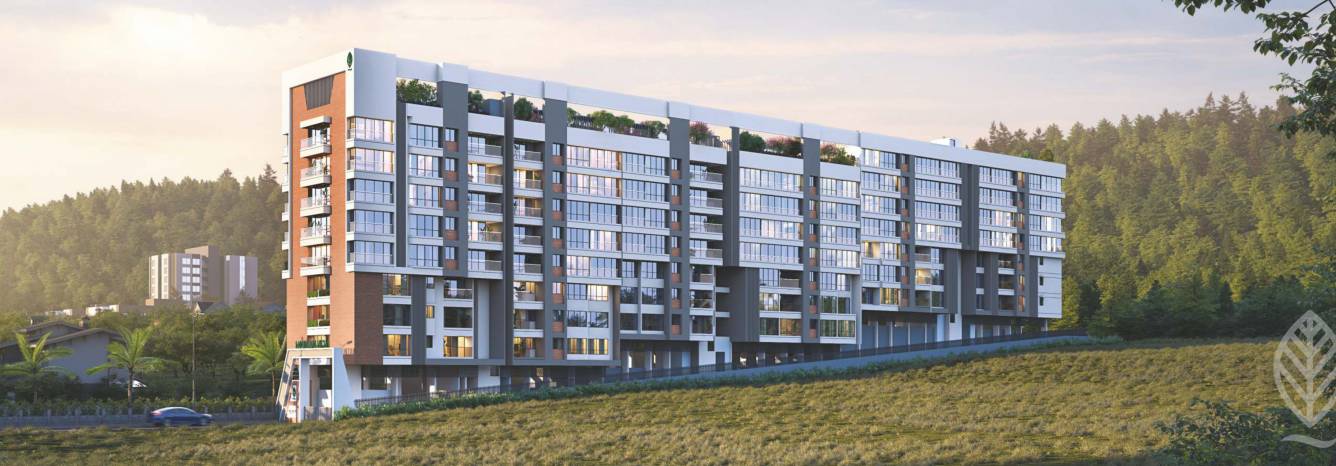 Elevation mountain view cooprative housing society Elevation