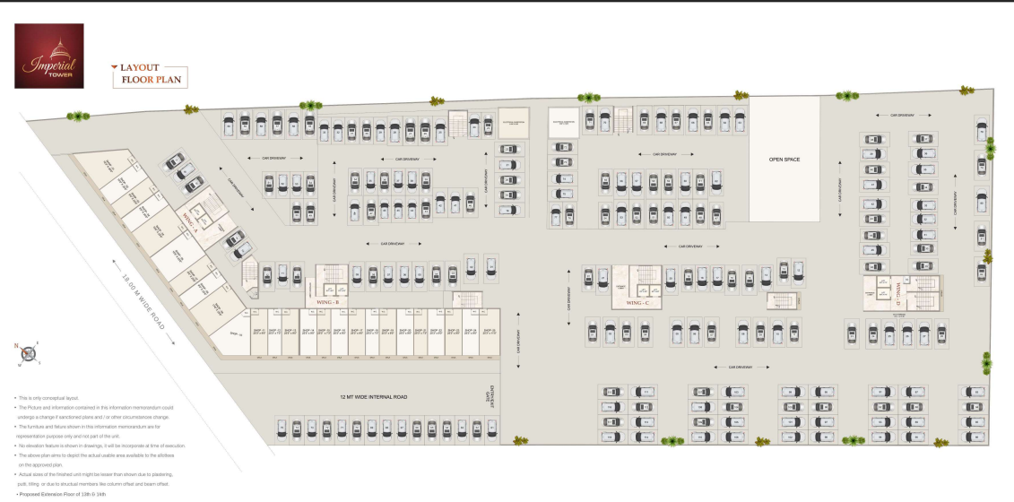 imperial tower 1 Layout Plan