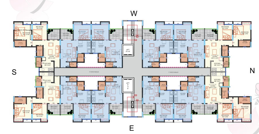  madhuban A Wing Cluster Plan
