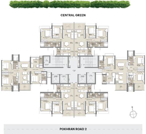 Asteria B - Building No 2 Cluster Plan from 1st to 40th Floor asteria-b Asteria B - Building No 2 Cluster Plan from 1st to 40th Floor