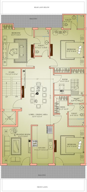  king villa King Villa Cluster Plan For Typical Floor Plan