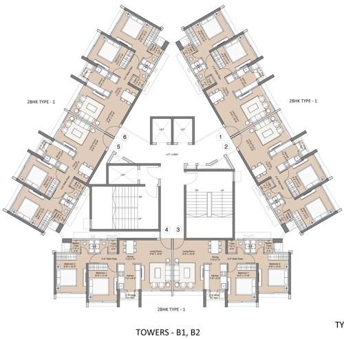  beach-residences-2 Building A Cluster Plan from 1st to 14th Floor